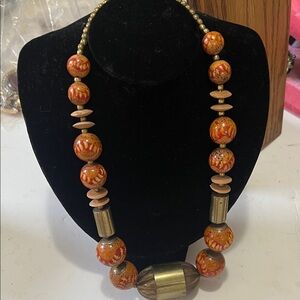 Vintage Chunky beaded Beaded‎ Necklace